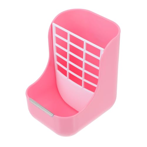 YARNOW 1 Stück Hasengrasständer Haustier Heu Fressgitter Chinchilla Kaninchen Schüsseln Feeder-Rack Meerschweinchen Futterautomat Käfig Futternapf Grasfuttermittel Plastik Rosa von YARNOW