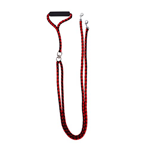 YARNOW Haustier Hund Gewebt Kragen Doppel Hand Braid Outdoor Leine Für Hund Schwarz Rot 145x15x3cm YARNOW Haustier Hund Gewebt Kragen Doppel Hand Braid Outdoor Leine Für Hund Schwarz Rot 145x15x3cm von YARNOW