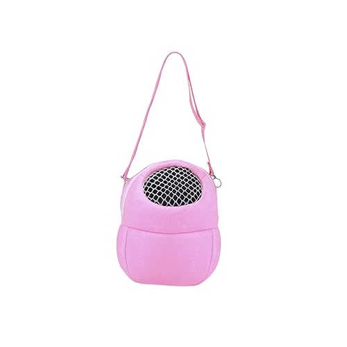 YARNOW 1 Stück Haustiertasche für draußen Hamster transportbox pet Backpack Kleintier Rucksack Auto Träger schultüten Umhängetasche für Haustiere Hamster-Umhängetasche Hamstertasche Rosa von YARNOW