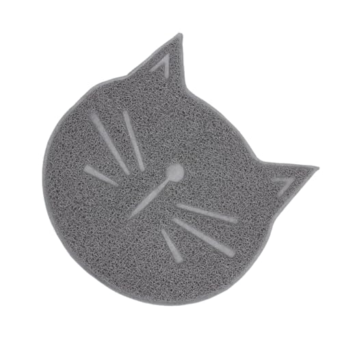 YARNOW 1 Stück Katzenstreu Matte Tiernahrung Tischset Matte Katzengesichtsförmige Matte Katzenstreu Pad Katzen Fütterungspad Katzen Pad Katzenmatte Haustierbedarf Haustier von YARNOW