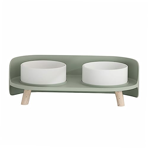 YARNOW Keramik-katzennapf mit Speziellem Design Hohe Füße Doppelnapf für Mint Chin Auslaufsicher YARNOW Keramik-katzennapf mit Speziellem Design Hohe Füße Doppelnapf für Mint Chin Auslaufsicher von YARNOW