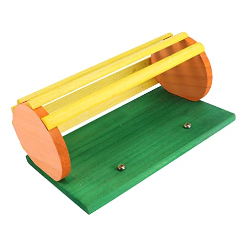 YARNOW 1 Stück Kleiner Haustier-Stroh Rahmen Hasen heuraufe heuball Heusilo Heubox Heukorb Futterspender Chinchilla drinnen Haustierregal Haustier-Grasregal Meerschweinchen Holz Colorful von YARNOW
