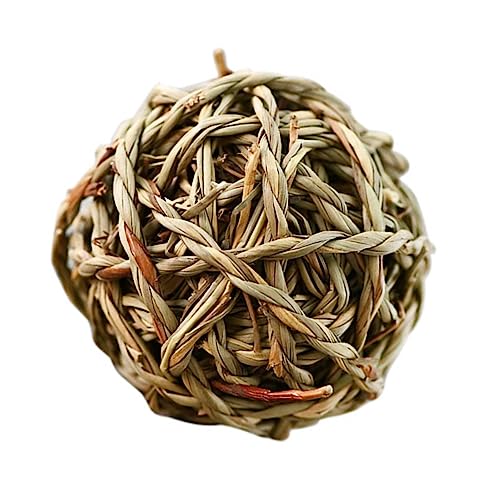 YARNOW 1stück Woven Rattan Kugelspielzeug Für Haustiere Natürliche Weidenkugel Für Hamster Und Vögel Kauspielzeug Gras Interaktives Spielzeug Stressreduktion Und Beschäftigung von YARNOW