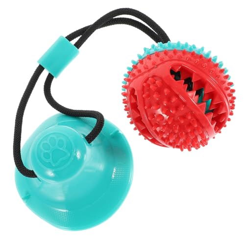 YARNOW 1 Stück Kordelzug mit doppeltem Saugnapf Interactive Dog Toys Dog chew Toy hundekauspielzeuge züchten Quietschendes Hundespielzeug Haustier Haustier Backenzahn Gummi von YARNOW