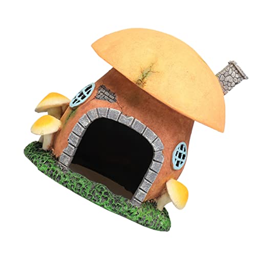 YARNOW 1 Stück Sich vor Höhlen verstecken wohnungseinrichtung wohnungsdeko Fish Tank Ornament Aquarium Dekorationen für Aquarien dekorative Versteckhöhle dekorativer Unterstand Harz Green von YARNOW