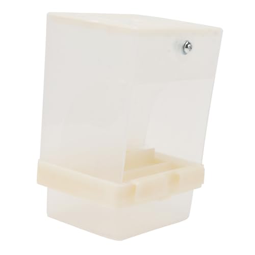 YARNOW 1 Stück Vogelfutterbox Schüssel Wildvogelfutterhäuschen Papagei Fütterung vogelfutterstation Vogelfutterbehälter Pet Bird Feeder Vogelhäuschen aus Kunststoff Plastik Transparent von YARNOW