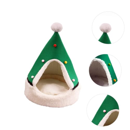 YARNOW 1stück Weihnachtliches Katzenhaus Winterfestes Geschlosses Haustierbett Tannenbaum-Form Geeignet Für Kleine Hunde Und Katzen Farblich Zufällig Für Drinnen YARNOW 1stück Weihnachtliches Katzenhaus Winterfestes Geschlosses Haustierbett Tannenbaum-Form Geeignet Für Kleine Hunde Und Katzen Farblich Zufällig Für Drinnen von YARNOW