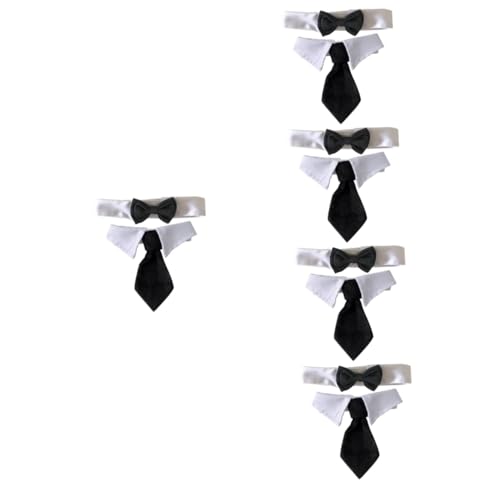 YARNOW 5 Sets Bezauberndes Haustier- Mit Fliege Für Hunde Und Atmungsaktives Und Bequemes Haustier-Accessoire Für Weihnachten Geburtstag Hochzeit Party 2 Stück X 5 von YARNOW