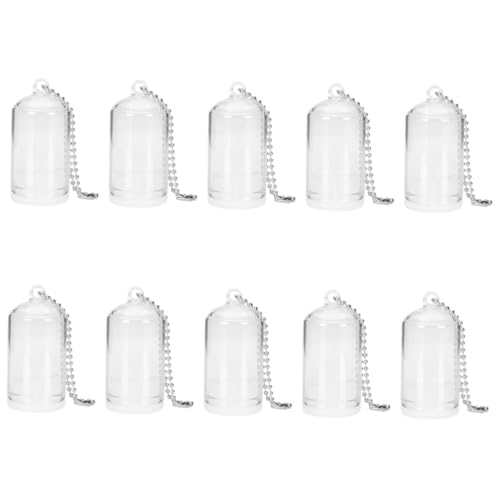 YARNOW 10 STK Mini-pflanzenanhänger Künstliches Pflanzendekor Pflanzenhalter Für Terrarien Pflanzen-schlüsselanhänger Aquarium- Mini-Display-kuppel Kristalldekor Weiß Glas YARNOW 10 STK Mini-pflanzenanhänger Künstliches Pflanzendekor Pflanzenhalter Für Terrarien Pflanzen-schlüsselanhänger Aquarium- Mini-Display-kuppel Kristalldekor Weiß Glas von YARNOW