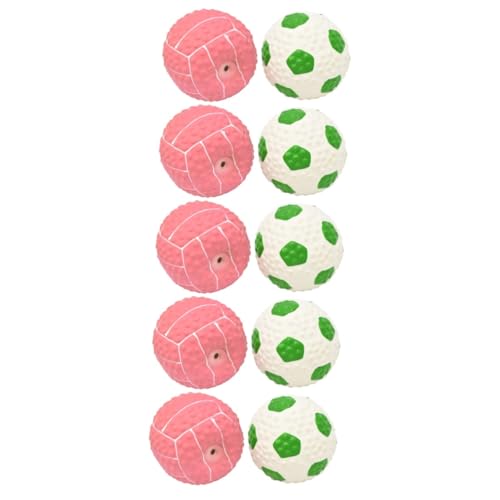 YARNOW 10 STK Spielzeugball Kauspielzeug Für Hunde Quietschende Welpenspielzeuge Aus Gummi Tragbares Spielzeug Für Haustiere Plüsch Hundespielzeug Plüschtiere Füllung Emulsion Beißball YARNOW 10 STK Spielzeugball Kauspielzeug Für Hunde Quietschende Welpenspielzeuge Aus Gummi Tragbares Spielzeug Für Haustiere Plüsch Hundespielzeug Plüschtiere Füllung Emulsion Beißball von YARNOW