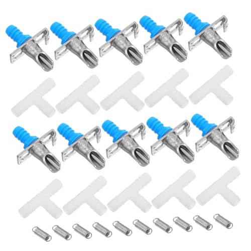 YARNOW 10 Sätze Kaninchen-Trinkschnabel hasentrinkflaschen trinkflasche Hasen klein Tülle drinnen wasserflasche Kaninchenwasserspender automatischer Wasserspender für Kaninchen Metall von YARNOW