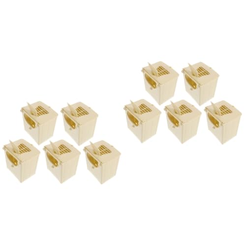 YARNOW 10 STK Vogelzuchtbox Vogelnistkasten Papageienkäfighaus Vogelzubehör Vogelbrutnest Vogelnisthaus Vogelhäuschen für draußen Heimtierbedarf vogelnest aus Kunststoff Plastik YARNOW 10 STK Vogelzuchtbox Vogelnistkasten Papageienkäfighaus Vogelzubehör Vogelbrutnest Vogelnisthaus Vogelhäuschen für draußen Heimtierbedarf vogelnest aus Kunststoff Plastik von YARNOW
