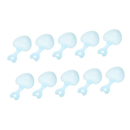 YARNOW 10 Stück Hamsterlöffel Fütterung Futterspender Deckel Für Hundefutter in Dosen Käfig Hängematte Haustier Essen Gecko Hundebehälterbehälter Ratte Blue Plastik von YARNOW