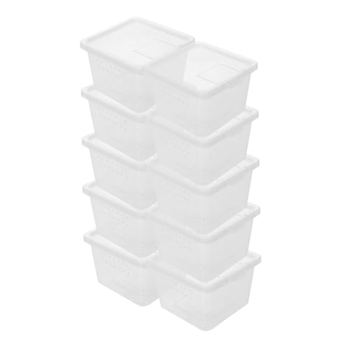 YARNOW 10 Stück Reptilienzuchtgehege Schildkrötengehege Kunststoff Terrarium Reptilienhabitat Spinnenterrarien Kleines Reptiliengehege Eidechsenzuchtbecken Eidechsen Terrarium YARNOW 10 Stück Reptilienzuchtgehege Schildkrötengehege Kunststoff Terrarium Reptilienhabitat Spinnenterrarien Kleines Reptiliengehege Eidechsenzuchtbecken Eidechsen Terrarium von YARNOW