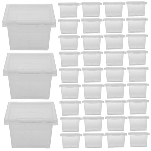 YARNOW 100 Stück Boxen Haustier Futterbox Lebendfutterbehälter Reptilienfutterbehälter Tiernahrungsbehälter Reptilienzuchtkäfig Zuchtbehälter Insektenkäfig Tank Transparent Pp YARNOW 100 Stück Boxen Haustier Futterbox Lebendfutterbehälter Reptilienfutterbehälter Tiernahrungsbehälter Reptilienzuchtkäfig Zuchtbehälter Insektenkäfig Tank Transparent Pp von YARNOW