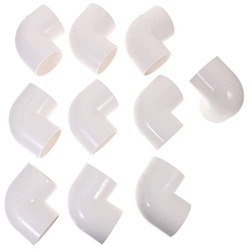YARNOW 10St PVC90-Grad-Ellbogen Aquarium Wassertankpumpe Wasserpumpe im Freien Schwimmbad aquaristik zubehör PVC-Wasserrohrverbinder Schlaucharmaturen Ellbogenrohr für Aquarien Black von YARNOW