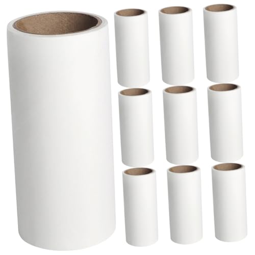 YARNOW 10st Klebriges Papier Bequemer Fellroller Fusselrolle Für Haustiere Fusselentferner Fusselrolle Für Den Haushalt Reinigungszubehör Für Hundehaare Teppiche Welpen-kit Weiß Klebeband YARNOW 10st Klebriges Papier Bequemer Fellroller Fusselrolle Für Haustiere Fusselentferner Fusselrolle Für Den Haushalt Reinigungszubehör Für Hundehaare Teppiche Welpen-kit Weiß Klebeband von YARNOW