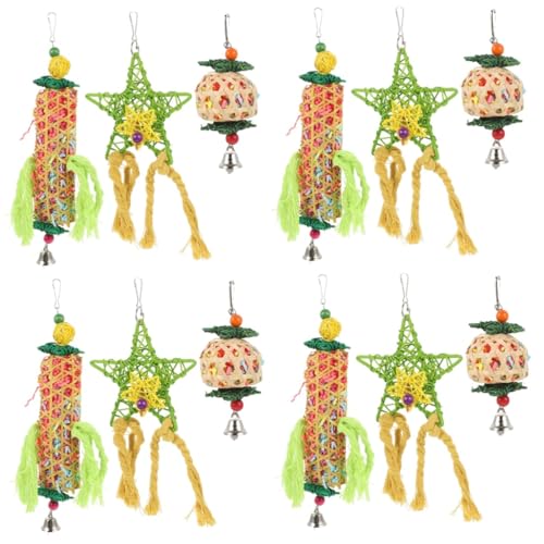 YARNOW 12 STK Papagei Kauspielzeug Bissfestes Vogelspielzeug Sittichspielzeug Für Den Käfig Futtersuchendes Papageienspielzeug Nymphensittich Spielzeug Wellensittich Vogel Liefert Hölzern YARNOW 12 STK Papagei Kauspielzeug Bissfestes Vogelspielzeug Sittichspielzeug Für Den Käfig Futtersuchendes Papageienspielzeug Nymphensittich Spielzeug Wellensittich Vogel Liefert Hölzern von YARNOW
