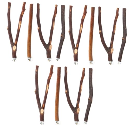 YARNOW 12 STK Papagei stehender Stock holzbohle holzstangen Papageienkäfigstock Papageienkäfig Barsch Spielzeug Stange für Papageienständer Vogelbarschständer Vogelkäfig Pole Vögel YARNOW 12 STK Papagei stehender Stock holzbohle holzstangen Papageienkäfigstock Papageienkäfig Barsch Spielzeug Stange für Papageienständer Vogelbarschständer Vogelkäfig Pole Vögel von YARNOW