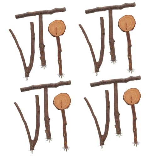 YARNOW 12 Stück Papageien Baumast Plattform Vogelbeißspielzeug Papageien Sitzstange Spielzeug Vogel Stehstab Sittich Spielzeug Papageienkäfige Spielzeug Papageienholz Sitzstangen YARNOW 12 Stück Papageien Baumast Plattform Vogelbeißspielzeug Papageien Sitzstange Spielzeug Vogel Stehstab Sittich Spielzeug Papageienkäfige Spielzeug Papageienholz Sitzstangen von YARNOW