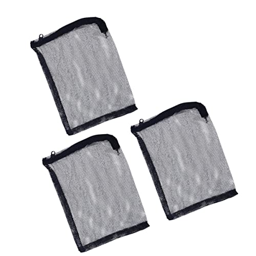 YARNOW 12St Filtersack für Gartenteich Netz Zinn Pflanzenetiketten für Schwimmbad Aquariumzubehör Aquarium-Filterbeutel reißverschluss Zugbeutel für Aquarien Filterbeutel aus Nylon Black von YARNOW