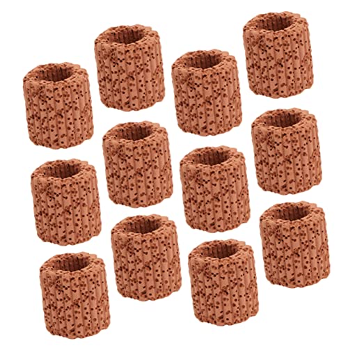 YARNOW 12st Wasserfester Ring Luft Trennwand Für Aquarien Wasser- Schüssel Aquarienpflanze Gefälschtes Aquarium Teich Aquarium Schwimmendes Aquariumstaubsauger Fischnetz Keramik von YARNOW