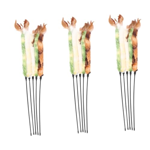 YARNOW 15 Stück Katzen Teaser Katzen Stick Spielzeug Katzenzubehör Plüsch Streifen Stick Haustierspielzeug Plüsch Streifen Stick Katzen Stick Spielzeug Haustierbedarf YARNOW 15 Stück Katzen Teaser Katzen Stick Spielzeug Katzenzubehör Plüsch Streifen Stick Haustierspielzeug Plüsch Streifen Stick Katzen Stick Spielzeug Haustierbedarf von YARNOW