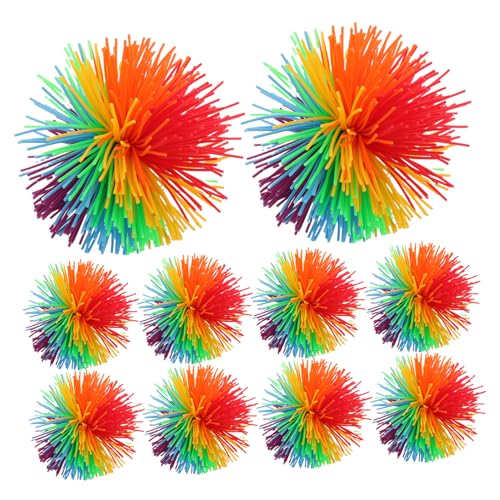 YARNOW 15 Stück Silikonwollkugeln Bälle Masse Handschub-Elastizitätsball für sensorische Tischaccessoires Katze necken Spielzeugball Spielzeugbälle kauen Kieselgel von YARNOW