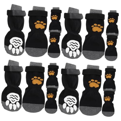 YARNOW 16 STK Haustier Hund Socken Paws pfotenschutz pfostenschuhe kleines hundezubehör wintersocken für Haustiere waschbarer Pfotenschutz Atmungsaktive Socken für Haustiere Kleiner Hund von YARNOW