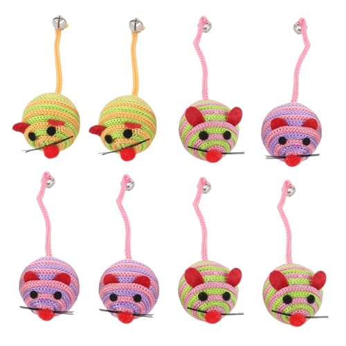 YARNOW Katzenmaus Mit Gloche 16 Stück Katze Neckender Ball Haustierspielzeug Haustier Nylon Spielzeug Welpe Interaktives Spielzeug Hundespielzeug Katzen Teaser Spielzeug Haustier YARNOW Katzenmaus Mit Gloche 16 Stück Katze Neckender Ball Haustierspielzeug Haustier Nylon Spielzeug Welpe Interaktives Spielzeug Hundespielzeug Katzen Teaser Spielzeug Haustier von YARNOW