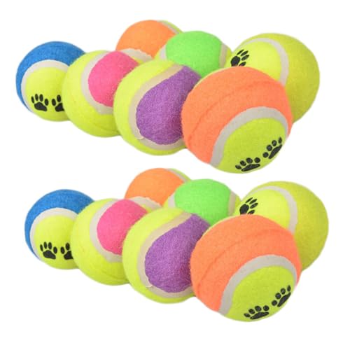 YARNOW 16St Backenzahnkugeln für Hunde Themberchaud-Plüsch Sportbälle für Haustiere Interactive Dog Toys hundewelpen Spielzeug Plüschtier Spielzeuge Hundebälle für draußen Ball für Hund von YARNOW