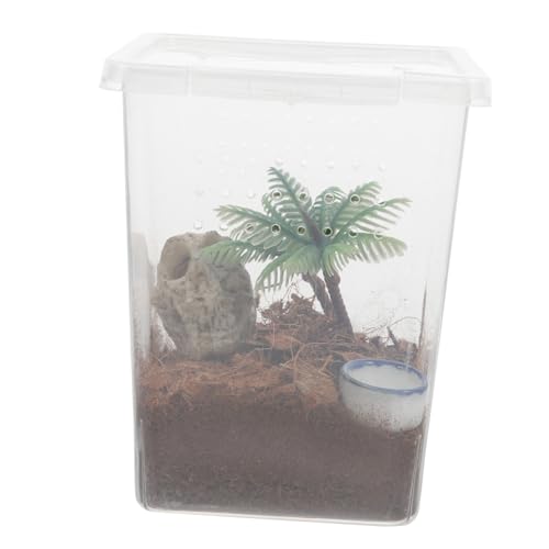 YARNOW Futterbox Für Springspinnen Spinnenkäfig Aus Kunststoff Haustier-zuchtbox Transparente Reptilien-zuchtbox Kleine Spinnenbox Für Insektenzucht von YARNOW