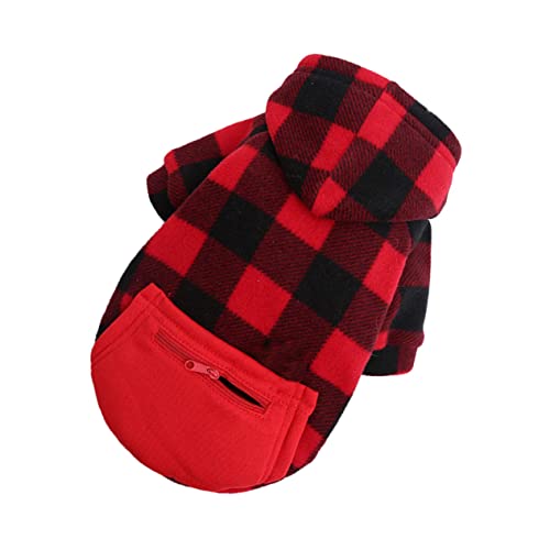 YARNOW 1stk Haustier Mantel Hunde-Outfits Haustierzubehör Weihnachtskleidung Für Haustiere Weihnachts-Haustier-Hoodie Hunde-Hoodie Für Mittelgroße Hunde Polyester Herbst Und Winter Passen von YARNOW