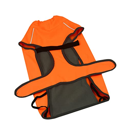 YARNOW 1Stk Haustierjacke orangefarbene Warnweste wärmende Weste äntel sportbekleidung Haustierzubehör Hundemantel für kaltes Wetter wasserdicht Baumwollmantel Hundekleidung Jacken von YARNOW