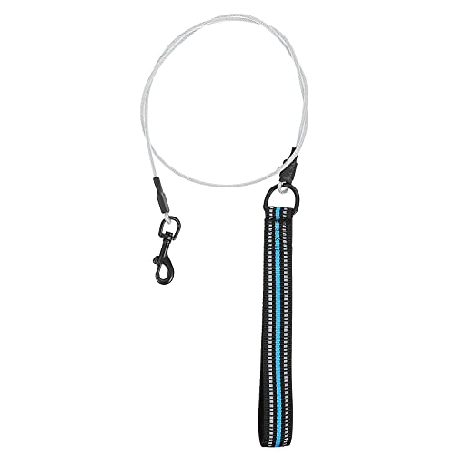 YARNOW 1Stk Hundeleine Leine mit Griffen Hundespielzeug Kette Kleiner Welpe Welpengeschirr hundegurt hundelaufband hundegürtel Haustier führen Haustierseil aus Stahldraht Nylon Blue von YARNOW