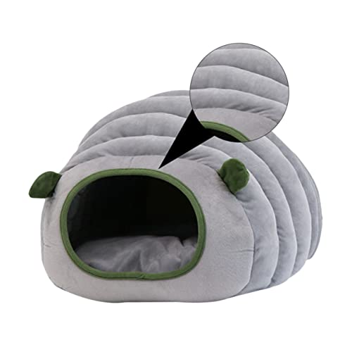 YARNOW 1Stk Katze schlafnest Hundebett Käfig Hamsterbett Katzenschlafsack Hundeunterlage haustierbett pet Bed Katzen bettchen cat House Katzenbett Katzenschlafbett Kristallsamt Grey YARNOW 1Stk Katze schlafnest Hundebett Käfig Hamsterbett Katzenschlafsack Hundeunterlage haustierbett pet Bed Katzen bettchen cat House Katzenbett Katzenschlafbett Kristallsamt Grey von YARNOW