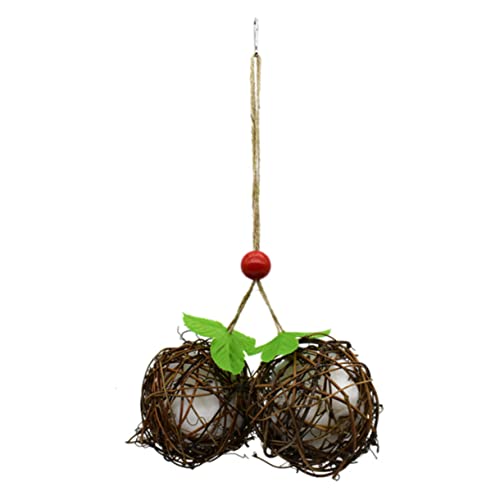 YARNOW Elegante Vogel Nest Schmuck Takraw Spielzeug Wilden Vogel Nisten Garten Dekorative von YARNOW