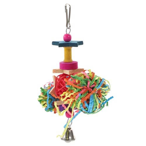 YARNOW 1stück Buntes Papageien-kauspielzeug Spielzeug Für Vögel Spaß Und Für Haustiere Für Papageien Und Kleintiere Farben Zufällig von YARNOW