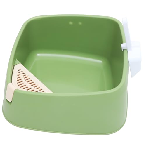 YARNOW 1Stück Halbgeschlossene Katzentoilette Aus Verhindert Verschüttungen Einfache Reinigung Zufällige Für Kleine Und Große Katzen von YARNOW