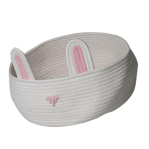 YARNOW 1Stück Tierform Haustiernest Hundebett Und Bequemes Katzenbett Aus Baumwollseil Weiß Ohne Kissen Ganzjähriges Haustierzubehör Für Gemütliche Ruheplätze YARNOW 1Stück Tierform Haustiernest Hundebett Und Bequemes Katzenbett Aus Baumwollseil Weiß Ohne Kissen Ganzjähriges Haustierzubehör Für Gemütliche Ruheplätze von YARNOW