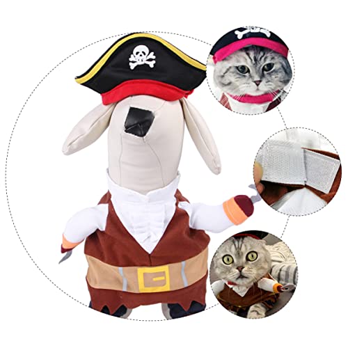 YARNOW 1stk Hundekleidung Verwandeln Halloween-kostüme Für Hunde Aufblasbares Kostü Outfit Bühnenhundekostü Hundebekleidung Haustier-Halloween-zubehör Kragen Robin Light Brown von YARNOW