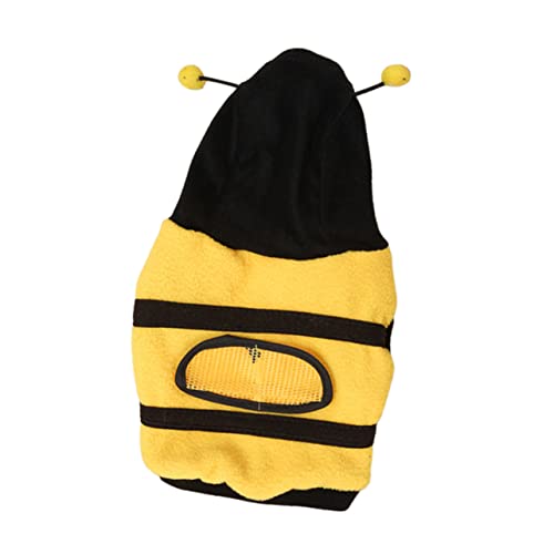 YARNOW 1stk Verwandlungskostüm Für Haustiere Bienenkostüm Für Katze Lustige Hundekleidung Hund Lustige Kleidung Ärmelloser Hoodie Ärmellose Hemden Halloween-dekor Mantel Vlies Weihnachten von YARNOW