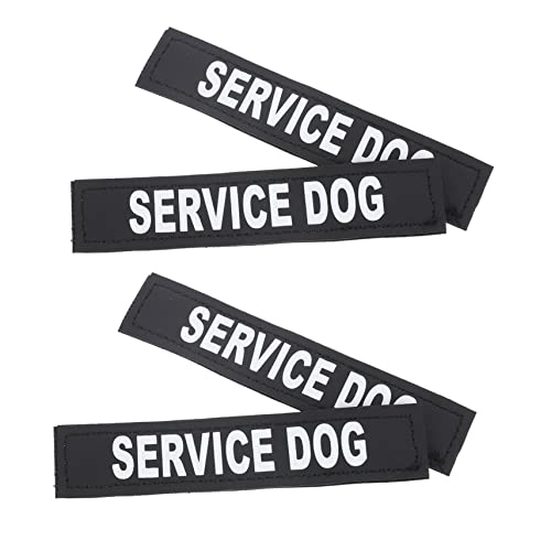 YARNOW 2 Paar Geschirr mit kleine Hundemarke reflektierende Hundeweste Versand reflektierendes hundehalsband cutermesserser Aufkleber reflektierender Versand Pu Black von YARNOW