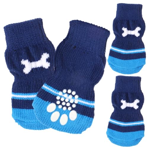 YARNOW 2 Paar Haustier socken Pfote auswechselbare Baumwollsocken kleine Hundesocken Socken für Hunde Tragbare Hundesocken waschbar Schutz Hündchen Zubehör Kleiner Hund Baumwolle von YARNOW