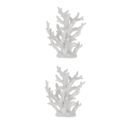 YARNOW 2 STK Aquarium Landschaftsbau Koralle Aquariumzubehör Meerestier Dekoration Künstliche Korallen Fischbecken Dekoration Tank Korallenregal Aquarium-Ornament Aquariumdekor Harz Weiß YARNOW 2 STK Aquarium Landschaftsbau Koralle Aquariumzubehör Meerestier Dekoration Künstliche Korallen Fischbecken Dekoration Tank Korallenregal Aquarium-Ornament Aquariumdekor Harz Weiß von YARNOW