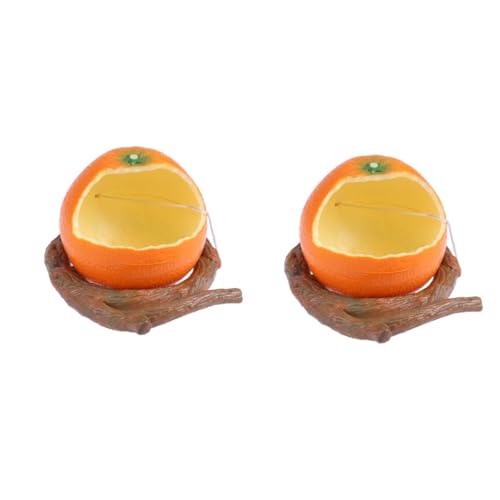 YARNOW 2stücke Orange Shaped Birds Feeder Für Vögel Hamster Und Nagetiere Einfach Zu Reinigender Futter Und Trinkbehälter Hochwertigem Langlebig Und Attraktiv YARNOW 2stücke Orange Shaped Birds Feeder Für Vögel Hamster Und Nagetiere Einfach Zu Reinigender Futter Und Trinkbehälter Hochwertigem Langlebig Und Attraktiv von YARNOW