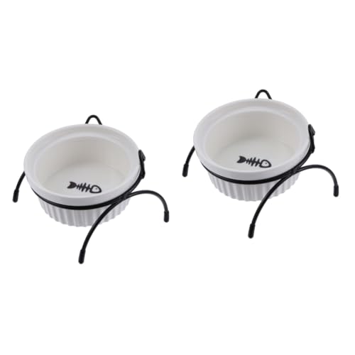 YARNOW 2 STK Haustiernapf Keramiknapf Für Haustiere Wasserzufuhr Und Halterung Katzennapf Keramik Katzennäpfe Aus Keramik Erhöhte Hundenäpfe Futternäpfe Für Katzen Katzenfutter Die Katze YARNOW 2 STK Haustiernapf Keramiknapf Für Haustiere Wasserzufuhr Und Halterung Katzennapf Keramik Katzennäpfe Aus Keramik Erhöhte Hundenäpfe Futternäpfe Für Katzen Katzenfutter Die Katze von YARNOW