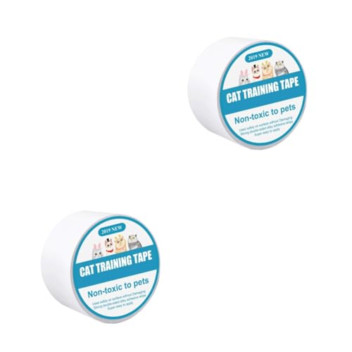 YARNOW 2 STK Kratzaufkleber Abschreckungsband für Katzenkratzer doppelseitiges transparentes Klebeband Katzenmöbel Katzen krallenschutz Katzenkratzschutz Katzencouch Teppichband Weiß YARNOW 2 STK Kratzaufkleber Abschreckungsband für Katzenkratzer doppelseitiges transparentes Klebeband Katzenmöbel Katzen krallenschutz Katzenkratzschutz Katzencouch Teppichband Weiß von YARNOW