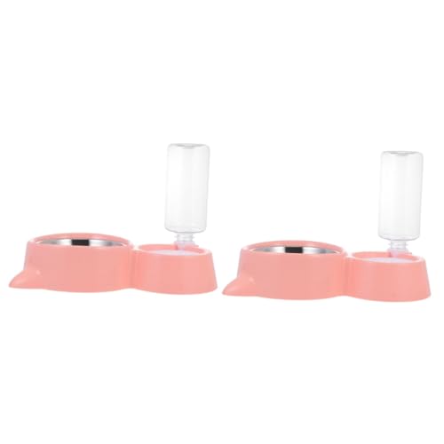 YARNOW 2 STK Trinkwasserzubringer Futterautomat Für Hunde Automatischer Wasserspender Für Hunde Erzogen Trockenfutterspender Für Haustiere Hund Platte Die Hüften Werkzeug Rosa Katze YARNOW 2 STK Trinkwasserzubringer Futterautomat Für Hunde Automatischer Wasserspender Für Hunde Erzogen Trockenfutterspender Für Haustiere Hund Platte Die Hüften Werkzeug Rosa Katze von YARNOW