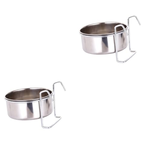 YARNOW 2 Sätze Hängeschale Aus Edelstahl Wasserspender Für Papageien Hundenäpfe Edelstahl-haustiernäpfe Zum Aufhängen Trinknapf Für Haustiere Meerschweinchen Hündchen Rostfreier Stahl YARNOW 2 Sätze Hängeschale Aus Edelstahl Wasserspender Für Papageien Hundenäpfe Edelstahl-haustiernäpfe Zum Aufhängen Trinknapf Für Haustiere Meerschweinchen Hündchen Rostfreier Stahl von YARNOW